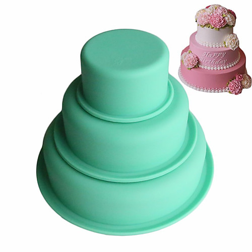 

3шт силикагель 3D Многофункциональный Своими руками Многофункциональный Для торта Формы для пирожных Инструменты для выпечки