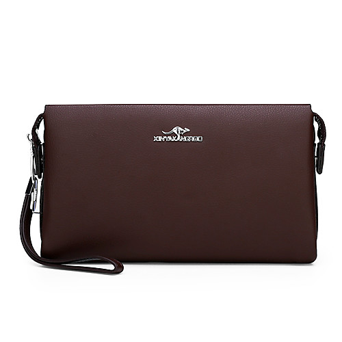 

Men's Zipper PU(Polyurethane) / PU Clutch Solid Color Black / Brown / Fall & Winter