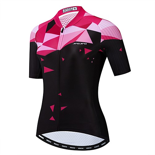 

21Grams Women's Short Sleeve Cycling Jersey Polyester Elastane Lycra Fuchsia Novelty Bike Jersey Top Mountain Bike MTB Road Bike Cycling Breathable Quick Dry Sports Clothing Apparel / Micro-elastic