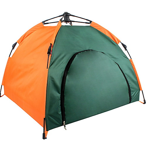 фото Палатка для домашних животных на открытом воздухе легкость с защитой от ветра дожденепроницаемый палатка 2000-3000 mm для походы / туризм / спелеология 100% полиэстер 808060 cm Lightinthebox
