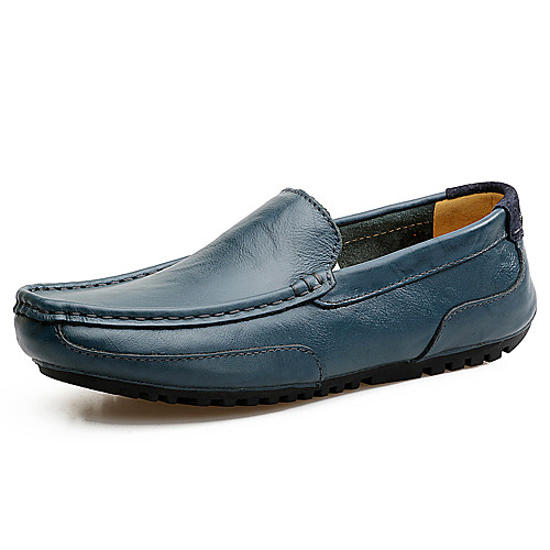 

Men's Cowhide Fall / Spring & Summer Casual / British Loafers & Slip-Ons Breathable Yellow / Blue / Black