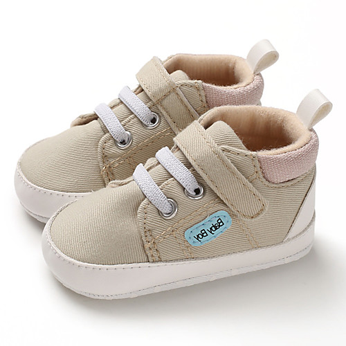 

Boys' First Walkers Canvas Sneakers Infants(0-9m) / Toddler(9m-4ys) Coffee / Blue / Almond Fall / Winter