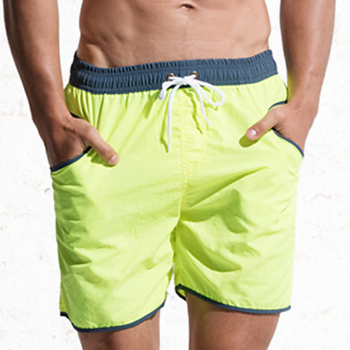 

Men's Swim Shorts Elastane Bottoms UV Sun Protection Quick Dry Swimming Surfing Beach Painting Summer