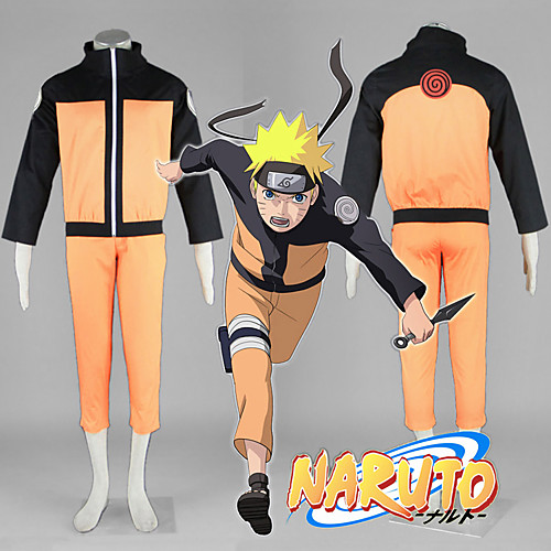 

Вдохновлен Наруто Naruto Uzumaki Аниме Косплэй костюмы Японский Косплей Костюмы Пэчворк Длинный рукав Пальто / Брюки Назначение Муж. / Жен.