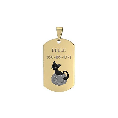 

Personalized Customized Dog Tags Classic Gift 1pcs Gold Black Silver / Laser Engraving