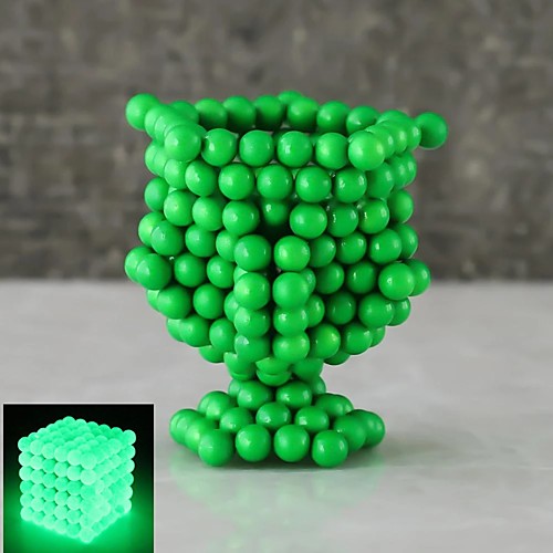 

216 pcs 5mm Magnet Toy Magnetic Balls Building Blocks Super Strong Rare-Earth Magnets Neodymium Magnet Neodymium Magnet Luminous Glow in the Dark Stress and Anxiety Relief Kid's / Adults' / Children's