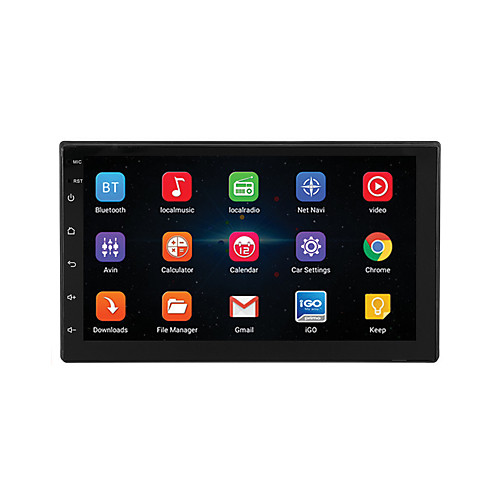 

7'' Car Radio Android 8.1 Double 2 DIN In Dash 16G Quad Core GPS Bluetooth 4.0 Car Stereo MP5 Multimedia Player FM Wifi support Rear Camera Mirror Link