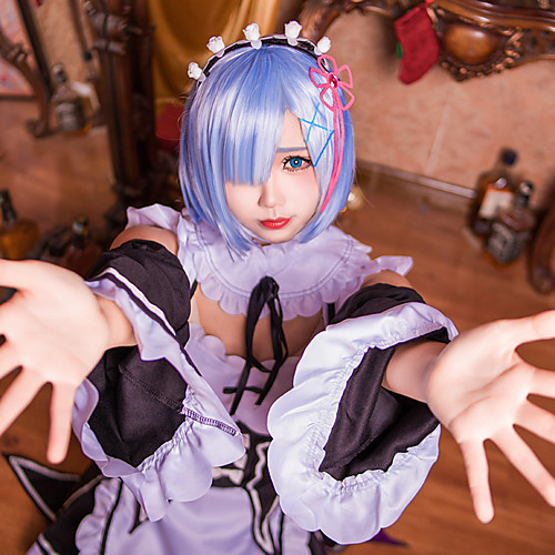 фото Вдохновлен re:zero starting life in another world kara hajimeru isekai seikatsu косплей аниме косплэй костюмы японский косплей костюмы кофты / юбки / рукава назначение жен. / носки / корсеты Lightinthebox