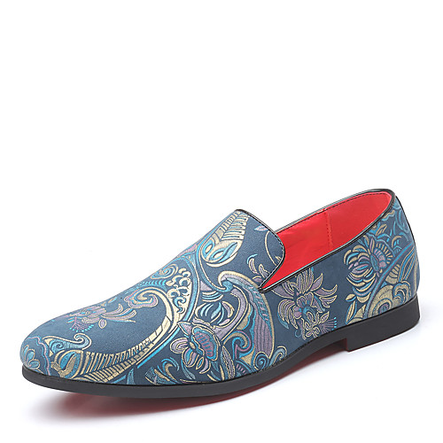 

Men's Comfort Shoes Faux Leather Spring & Summer / Fall & Winter Business / Casual Loafers & Slip-Ons Breathable Black / Blue