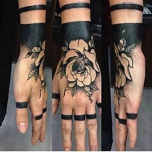 

5 шт. Водонепроницаемый временный стикер татуировки роза другой цветок поддельные татуировки флэш татуировки рука рука ноги назад боди-арт тато для девушки, женщины, мужчины