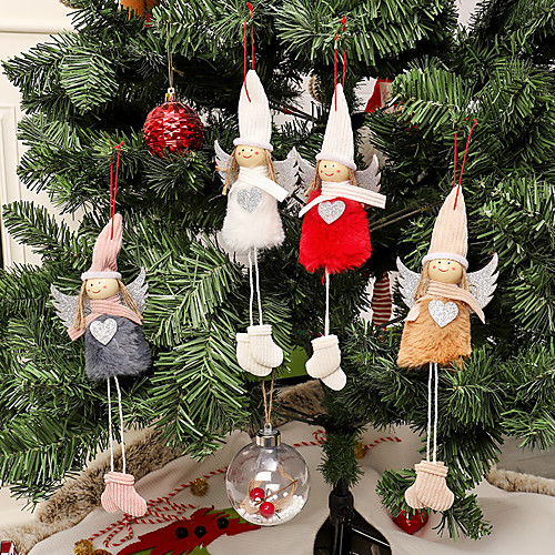 

новогодние украшения кулон ангел плюшевые куклы новогодняя елка креативное украшение шарм