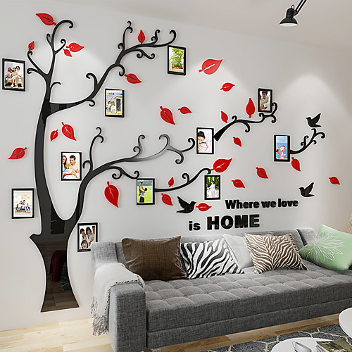 фото Декоративные наклейки на стены - 3d наклейки цветочные мотивы / ботанический гостиная / в помещении Lightinthebox