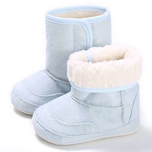 

Boys' / Girls' First Walkers Cotton Boots Infants(0-9m) / Toddler(9m-4ys) Peach / Blue / Pink Winter / Rubber