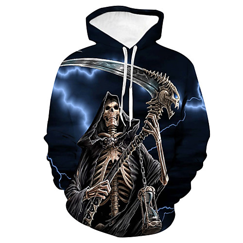 

Men's Casual Hoodie - 3D Blue US34 / UK34 / EU42