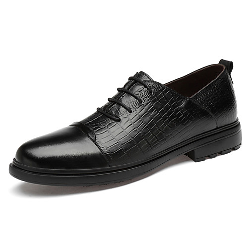 

Men's Formal Shoes Nappa Leather Spring / Fall & Winter Casual / British Oxfords Non-slipping Black / Party & Evening