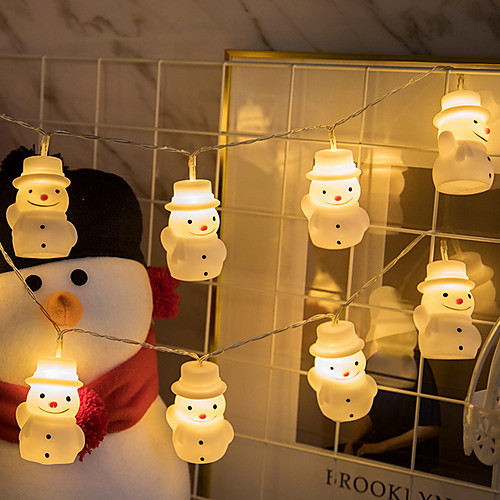 

3м снеговик гирлянды рождественские огни 20 светодиодов теплый белый декоративный 5 в 1 комплект