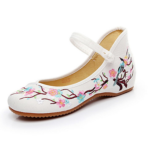 

Women's Flats Flat Heel Round Toe Canvas Summer White / Red / Blue