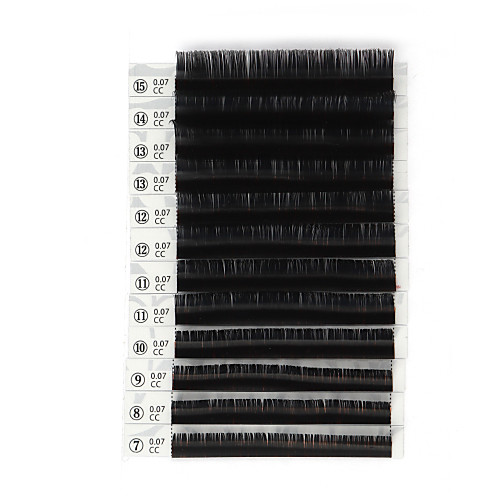 

Наращивание индивидуальных ресниц Neitsi 12-полосные ресницы полоски черного цвета 0,07 мм для наращивания натуральных ресниц для наращивания 7-15 мм