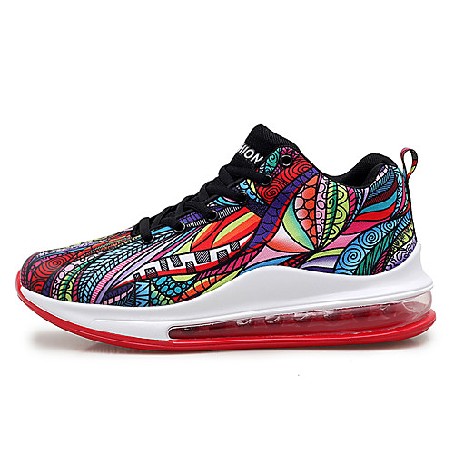 

Men's Denim Fall / Spring & Summer Sporty / Chinoiserie Athletic Shoes Basketball Shoes / Walking Shoes Breathable Color Block Black / White / Rainbow