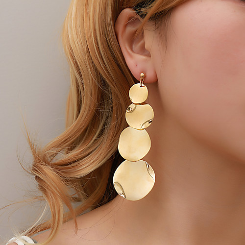 

Women's Earrings Geometrical Ball Earrings Jewelry Gold / Silver For Bar 1 Pair