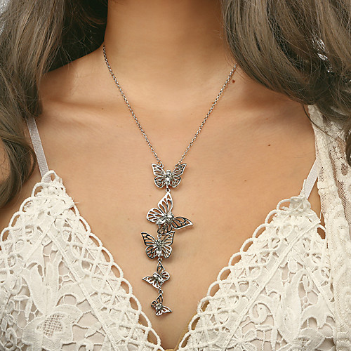 

Women's Necklace Friends European Romantic Casual / Sporty Sweet Chrome Gold Silver 42 cm Necklace Jewelry For Street Festival
