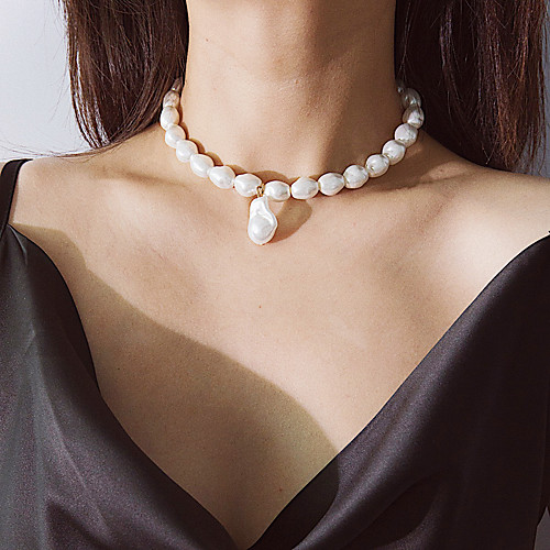 

Women's Necklace Trendy Romantic Fashion Pearl White 28 cm Necklace Jewelry 1pc For Gift Daily Carnival Holiday Festival