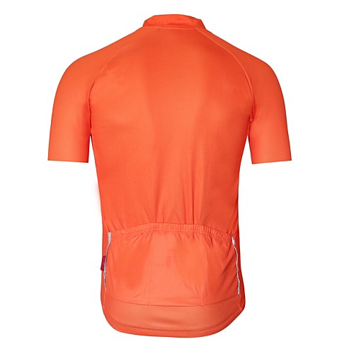 фото Муж. с короткими рукавами велокофты белый оранжевый темно-серый сплошной цвет велоспорт джерси верхняя часть дышащий влагоотводящие быстровысыхающий виды спорта горные велосипеды одежда Lightinthebox
