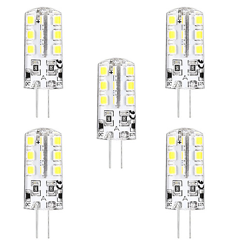 

5 шт. 3 W Двухштырьковые LED лампы 3000 lm G4 T 24 Светодиодные бусины SMD 2835 Новый дизайн Тёплый белый Белый 12 V