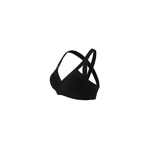 

Women's Sports Bra Top Bra Top Hollow Out Zumba Running Dance Breathable 3D Pad Black Letter & Number / Stretchy