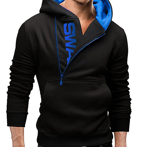 

Men's Casual Hoodie - Solid Colored Black US32 / UK32 / EU40