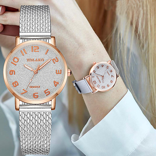 

Women's Quartz Watches New Arrival Elegant Black Silver Red Stainless Steel Chinese Quartz Black Rose Gold White Chronograph Cute New Design 1 pc Analog One Year Battery Life