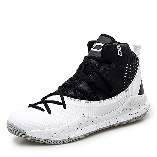 

Men's Comfort Shoes PU Spring / Fall Sporty Basketball Shoes Basketball Shoes Waterproof Black and White / Black / Red / Black / Blue / Athletic / Non-slipping / Shock Absorbing