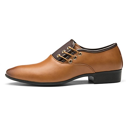 

Men's Formal Shoes PU Fall Oxfords Black / Brown / Yellow