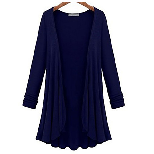 

Women's Solid Colored Long Sleeve Cardigan Sweater Jumper, V Neck Black / Light Blue / White M / L / XL