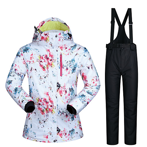 фото Mutusnow жен. лыжная куртка и брюки водонепроницаемость с защитой от ветра теплый катание на лыжах сноубординг зимние виды спорта полиэстер наборы одежды одежда для катания на лыжах Lightinthebox