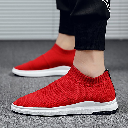 

Men's Mesh Spring & Summer / Fall & Winter British / Preppy Athletic Shoes Walking Shoes Breathable Light Red / Black / Gray