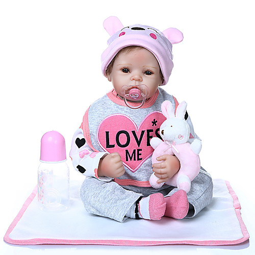 фото Npkcollection npk doll куклы реборн кукла для девочек девочки reborn toddler doll 24 дюймовый / взаимодействие родителей и детей / как живой / новорожденный / ручные прикладные ресницы Lightinthebox