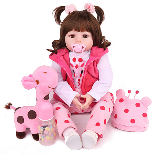 

NPK DOLL Куклы реборн Куклы Девочки 22 дюймовый Безопасность Подарок Очаровательный Детские Универсальные Игрушки Подарок