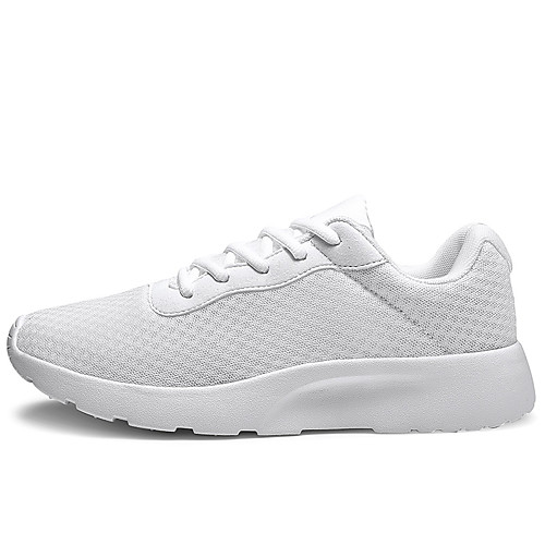 

Men's Mesh Fall / Spring & Summer Sporty / Casual Athletic Shoes Running Shoes / Walking Shoes Breathable Black / Black and White / White