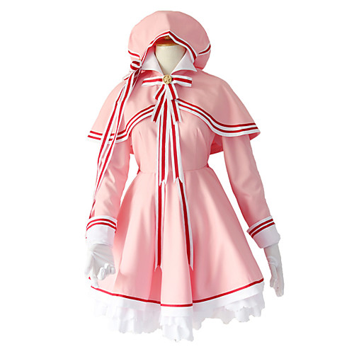 

Inspired by Cardcaptor Sakura Sakura Kinomodo Anime Cosplay Costumes Japanese Cosplay Suits Dress Shawl Shoe Cover For Women's / Cap / Rope