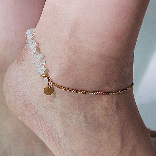 

Ankle Bracelet Women's Body Jewelry For Gift Carnival Stone Alloy Gold 1pc
