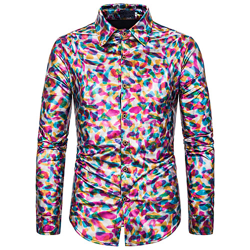 

Men's Daily Basic Shirt - Color Block Gold