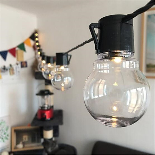 

5M Retro Flexible Fairy Holiday Bulb Light 20 Globe Festoon Bulb Lamp IP65 Garland Light For Xmas Party Wedding Decor