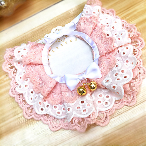 

Dog Collar Adjustable / Retractable PU Leather Nylon Pink White Black