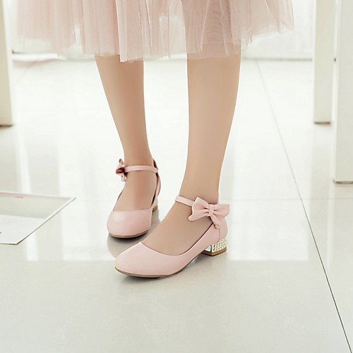 

Девочки Детская праздничная обувь Полиуретан Обувь на каблуках Маленькие дети (4-7 лет) Белый / Черный / Розовый Лето