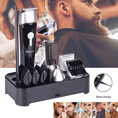 

5 в 1 многофункциональный электрический машинка для стрижки волос триммер для бороды аккумуляторная эпилятор водонепроницаемый нос волосы устройства