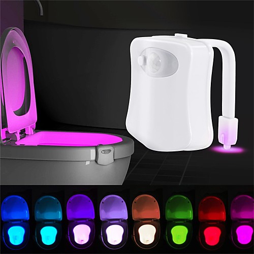 

Loende умный датчик движения сиденье унитаза ночник 8 цветов водонепроницаемый подсветка для унитаза светодиодная лампа Luminaria туалет туалет свет