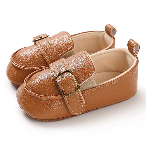 

Boys' / Girls' First Walkers PU Loafers & Slip-Ons Infants(0-9m) / Toddler(9m-4ys) Brown / White / Black Spring / Summer