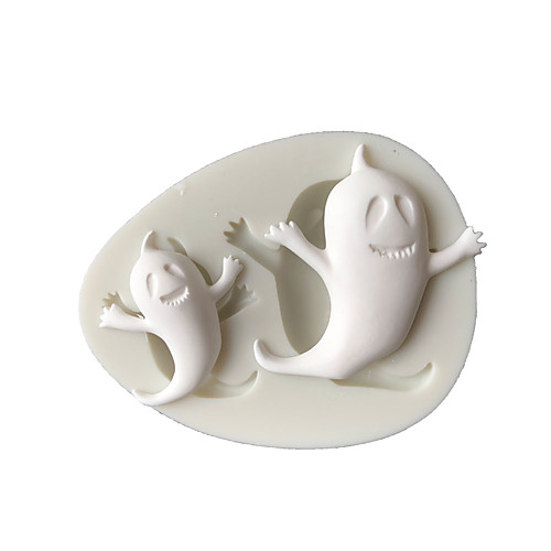 

Halloween Ghost Fondant Cupcake Decorating Molds Cake Silicone Mold Sugarpaste Candy Chocolate Gumpaste Clay Mould