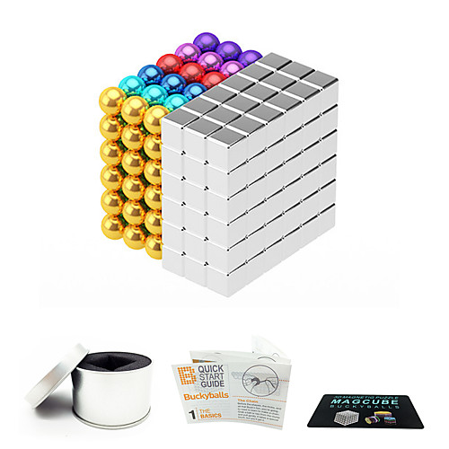 

216 pcs Magnet Toy Magnetic Balls Magnet Toy Super Strong Rare-Earth Magnets Magnetic Square Stress and Anxiety Relief Office Desk Toys Relieves ADD, ADHD, Anxiety, Autism Teenager / Adults' All Toy